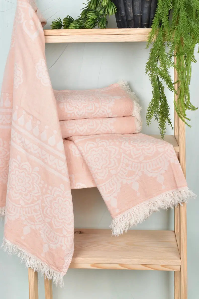 Family Gift, 74x36 Cotton Floral Patterned Towel, Beach Towel Bulk, Quick-dry travel peshtemal towel, Spa Towel, Travel towel, Bath towel - 7