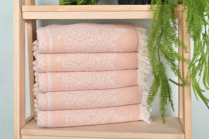 Family Gift, 74x36 Cotton Floral Patterned Towel, Beach Towel Bulk, Quick-dry travel peshtemal towel, Spa Towel, Travel towel, Bath towel - 2