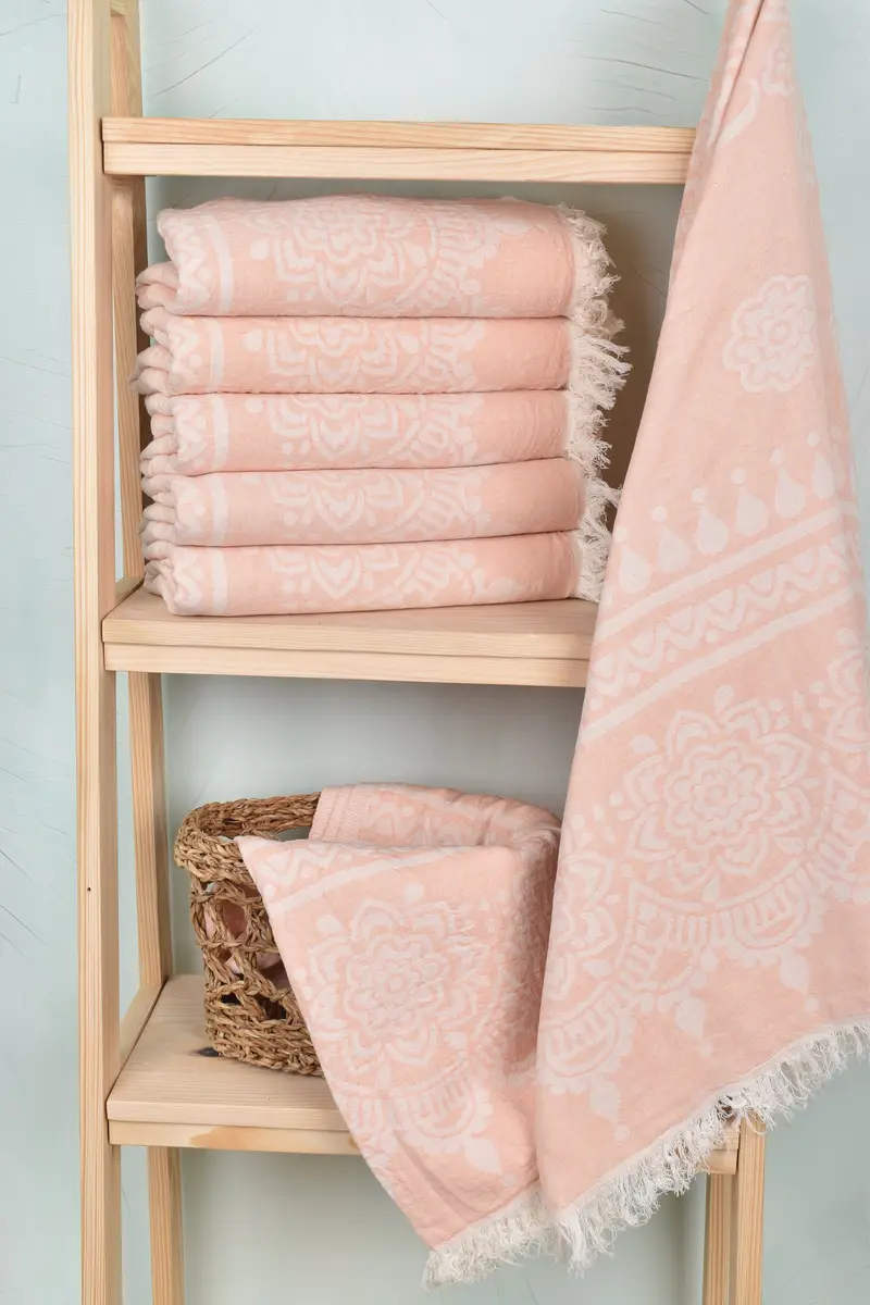 Family Gift, 74x36 Cotton Floral Patterned Towel, Beach Towel Bulk, Quick-dry travel peshtemal towel, Spa Towel, Travel towel, Bath towel - 4