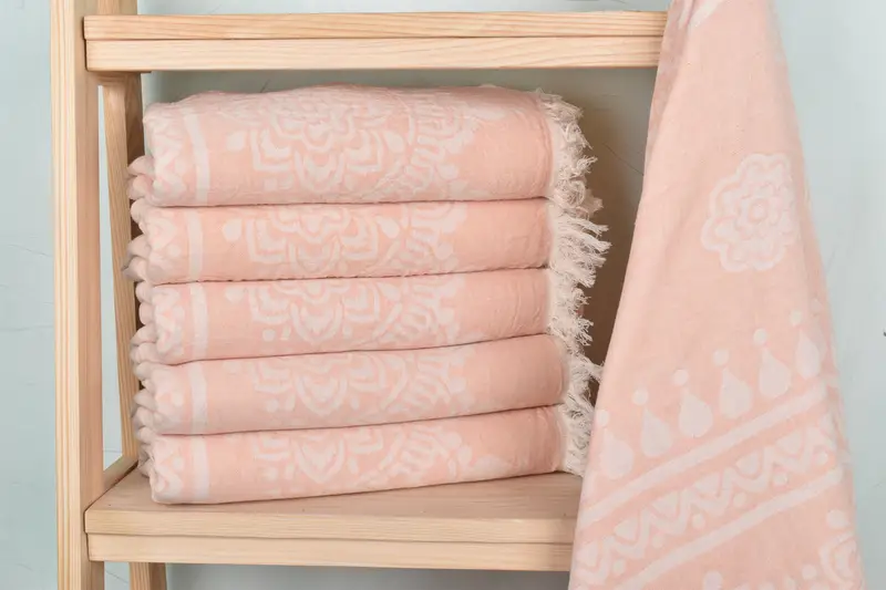 Family Gift, 74x36 Cotton Floral Patterned Towel, Beach Towel Bulk, Quick-dry travel peshtemal towel, Spa Towel, Travel towel, Bath towel - 3