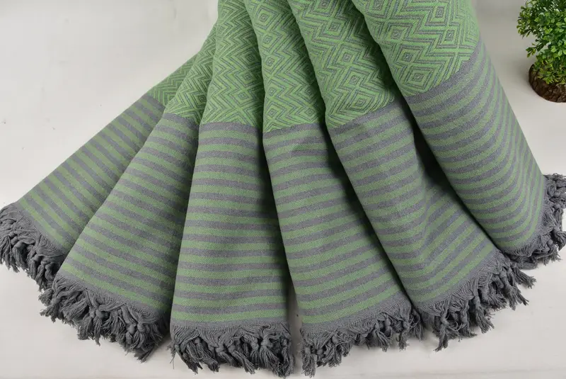 Turkish Blanket, 104x80 Cotton Diamond Towel, Custom Beach Blanket, Bachelorette Gifts, Wedding Gift Customized Blanket, Throw Blanket - 4