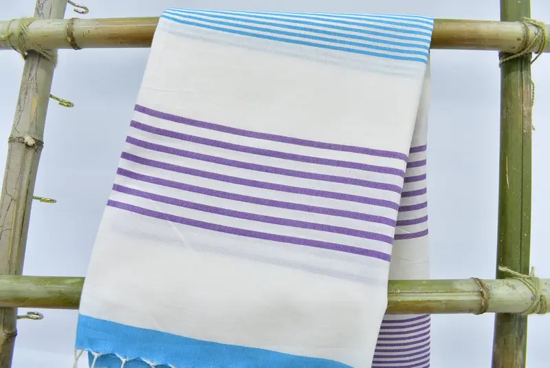 70x40 Cotton Striped Towel, Absorbent Turkish towel, Bachelorette Favors Beach, Beach towel, Personalized Bridesmaid Gift, Valentines Day Gift - 8