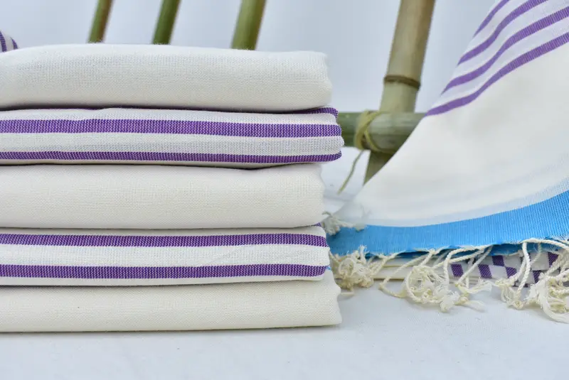 70x40 Cotton Striped Towel, Absorbent Turkish towel, Bachelorette Favors Beach, Beach towel, Personalized Bridesmaid Gift, Valentines Day Gift - 2