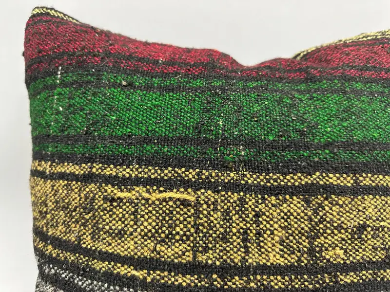 Cushion Cover, Kilim Pillow, 20x20 Red Cushion, Christmas Cushion Cover, Vintage Kilim Throw Pillow, Pet Cushion Case, Pillow for Sofa - 5