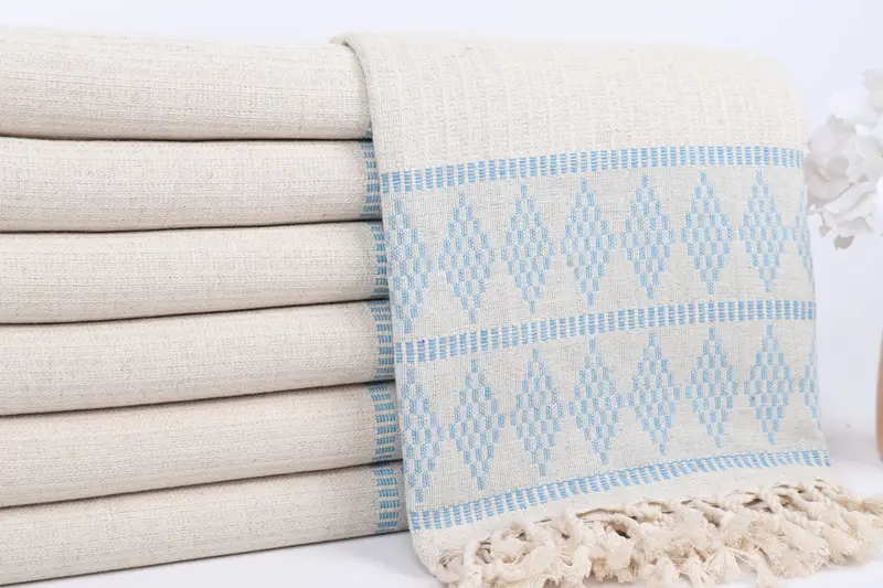 Engagement Gift, 70x36 Linen Kilim Design Towel, Spa Gift Towel, Turkish Bath Towel USA, Best Beach Towel, Monogram Turkish Towel, Luxury towel - 2