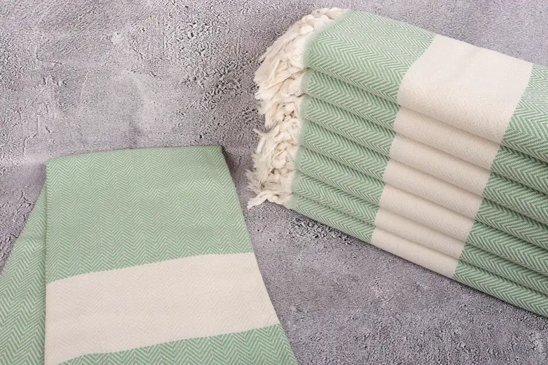 Best Friend Christmas Gift, Gift For Her, Embroidered Towel, Gym Towel, Beach Towel Gift, 70x40 Cotton Herringbone Towel, Monogrammed Turkish Towel - 2