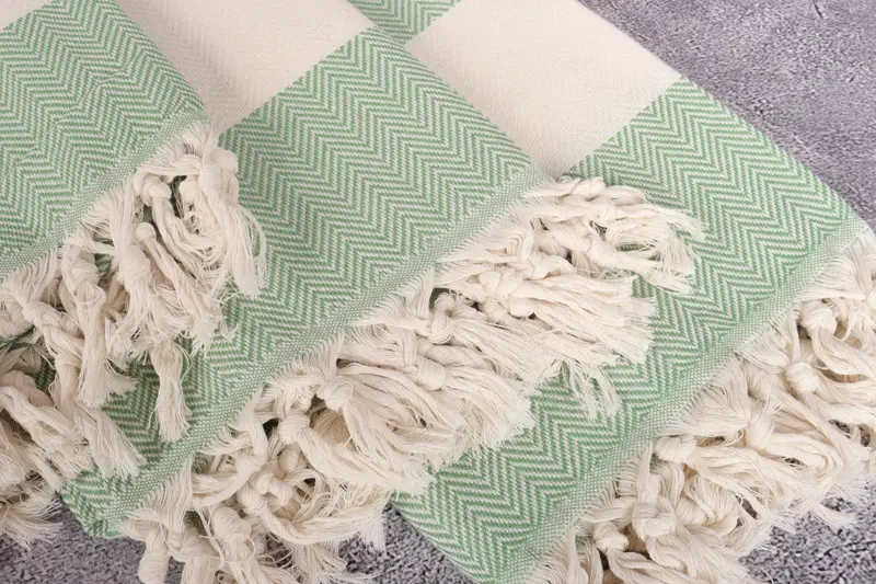 Best Friend Christmas Gift, Gift For Her, Embroidered Towel, Gym Towel, Beach Towel Gift, 70x40 Cotton Herringbone Towel, Monogrammed Turkish Towel - 5