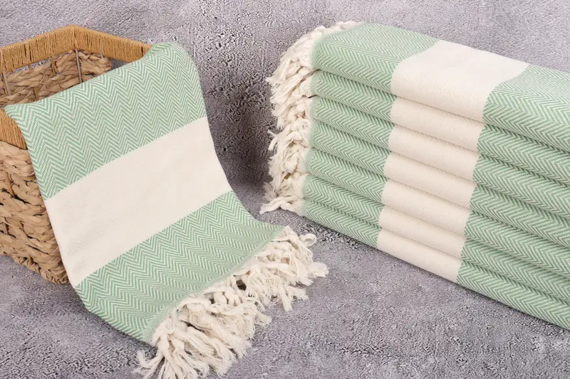 Best Friend Christmas Gift, Gift For Her, Embroidered Towel, Gym Towel, Beach Towel Gift, 70x40 Cotton Herringbone Towel, Monogrammed Turkish Towel - 3