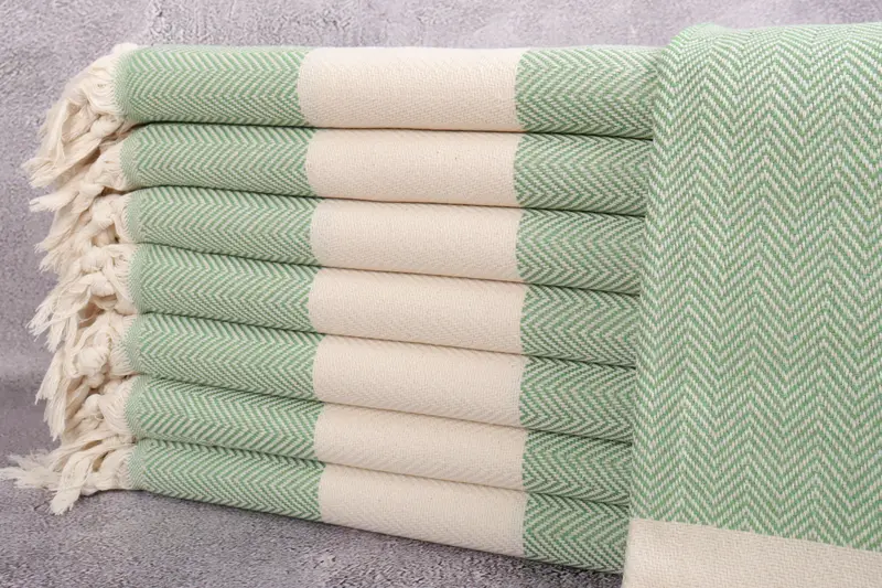 Best Friend Christmas Gift, Gift For Her, Embroidered Towel, Gym Towel, Beach Towel Gift, 70x40 Cotton Herringbone Towel, Monogrammed Turkish Towel - 1