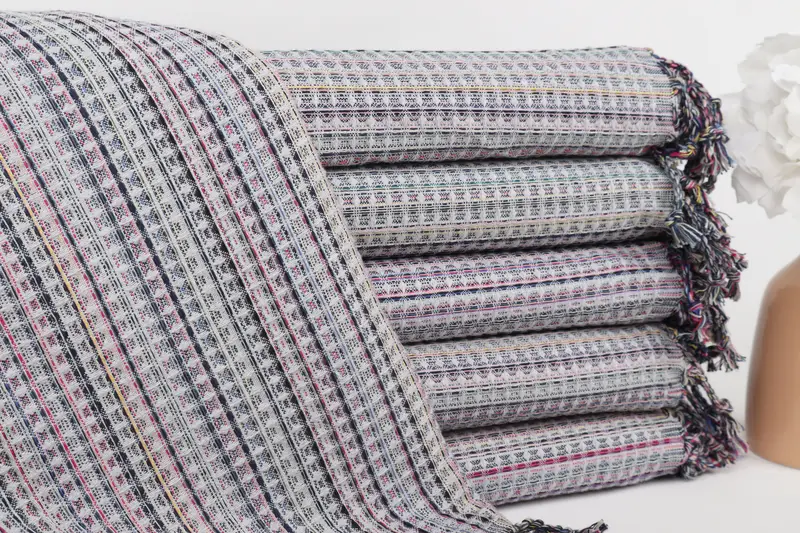 Absorbent Turkish towel, Bridesmaid Proposal Gift, Handmade Gift, Travel Towel, Beach towel, 70x40 Cotton Geometric Towel, Unique Wedding Gift - 1