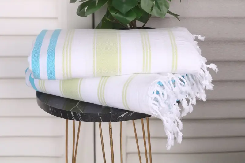 Personalized Bridesmaid Gift, Wedding Gifts Towel, Employee Gifts, Bridal Shower Gift, 70x40 Cotton Striped Towel, Embroidered Turkish Towel - 3