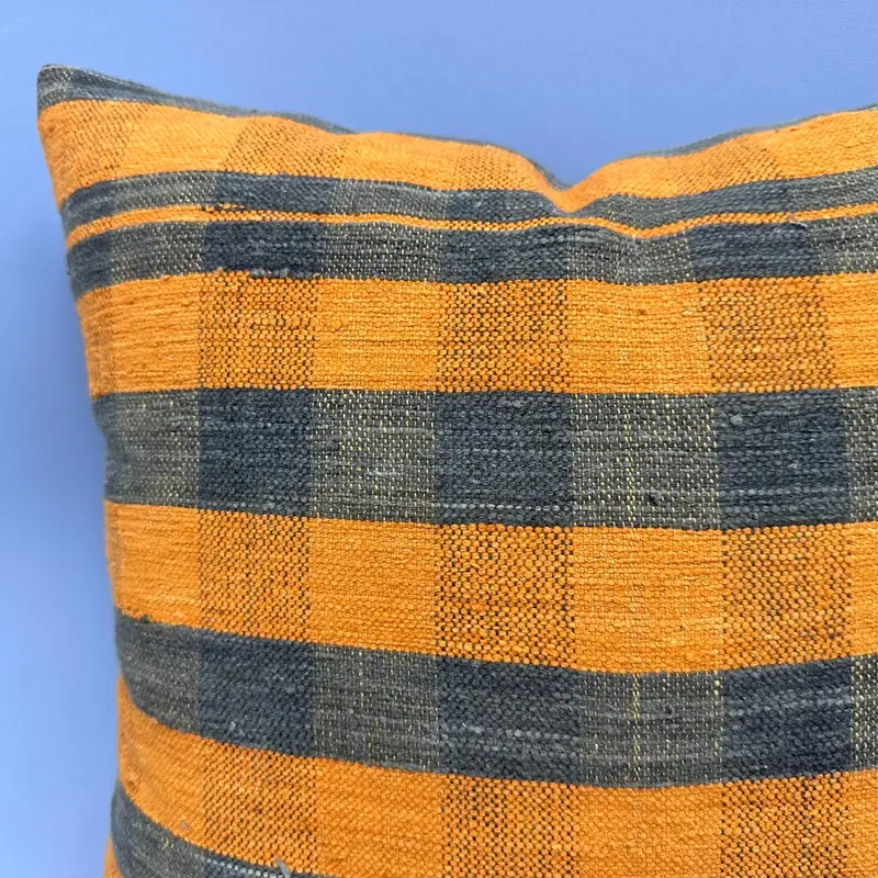 Pillow, Pillow for Sofa, Pattern Throw Cushion, 18x18 Orange Cushion Cover, Turkish Kilim Pillow, Home Decor Pillow, Handmade Throw Cushion Cover - 5