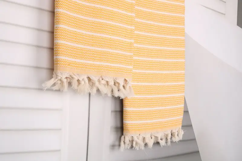 Bridal Shower Favor, 70x40 Cotton Striped Towel, Turkish hand towel, Large Turkish Towel, Bridesmaid Gift, Soft and absorbent Turkish towel - 8