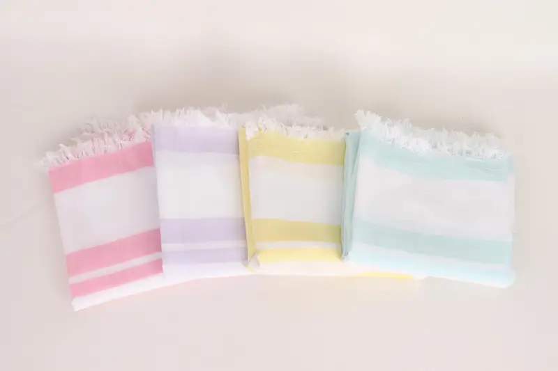 Custom Gift, 68x36 Cotton Striped Towel, Gift For Her, Home Decor Gifts, Handwoven organic Turkish towel for spa, Bride Gift, Turkish Bath Towel Set - 3
