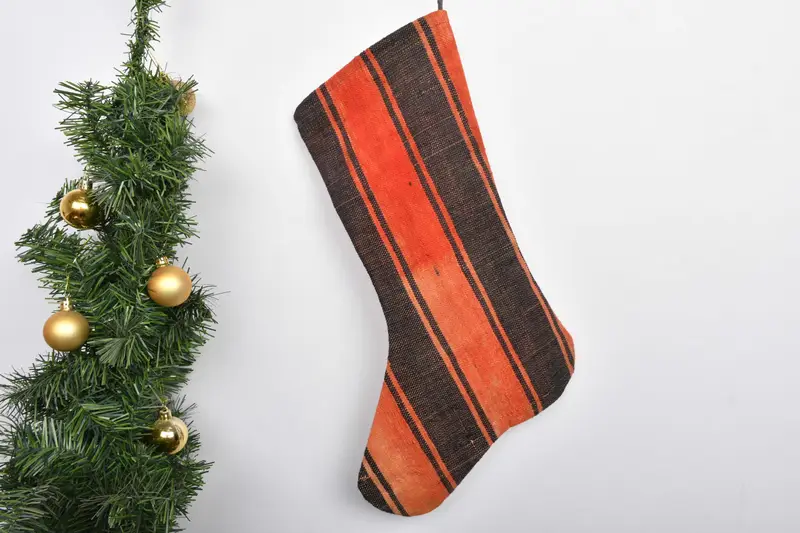 Noel Süsleri Desen, 7 inç Genişliğinde Kişiselleştirilmiş Aile Çorabı