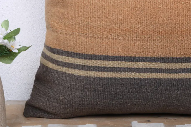 Antique Pillows, Kilim Pillow, 20x20 Gray Cushion, Cushion Cover, Vintage Throw Cushion, Aesthetic Cushion Case, Throw Kilim Pillow - 3