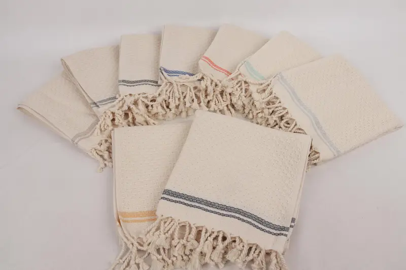 38x18 Cotton Striped Towel, Anniversary Gift For Her, Bathroom Towels, Monogram Hand Towel, Bridal Shower Gift, Monogrammed Hand Towel, Gym Towel - 3