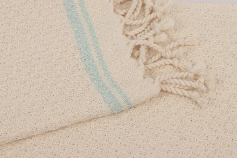 38x18 Cotton Striped Towel, Anniversary Gift For Her, Bathroom Towels, Monogram Hand Towel, Bridal Shower Gift, Monogrammed Hand Towel, Gym Towel - 8
