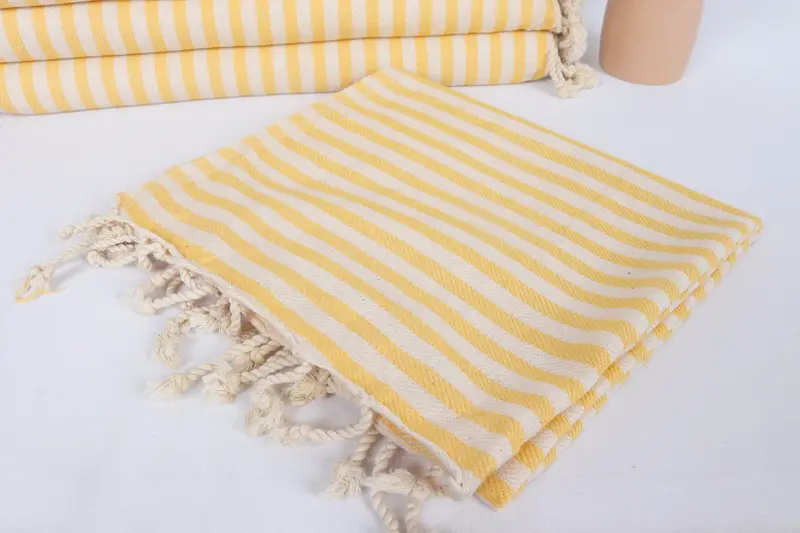 40x18 Cotton Striped Towel, Wedding For Favor, Bathroom Towels, Wedding Anniversary Gift, Kitchen Towel, Wedding Favors, Xmas Gifts, Travel Towel - 5