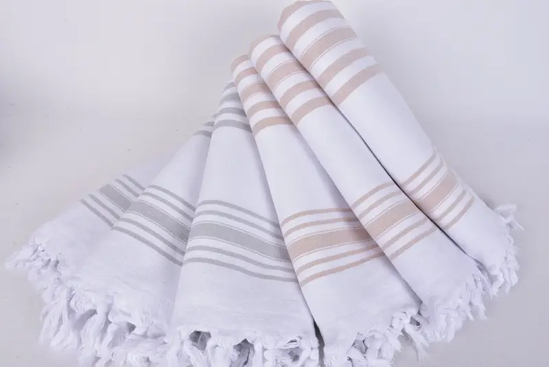 Gift For Him, Turkish towel, Monogrammed Beach Towel, 70x36 Cotton Striped Terry Towel, Spooky Bachelorette Party Favors, Gift Boxes Towel - 4