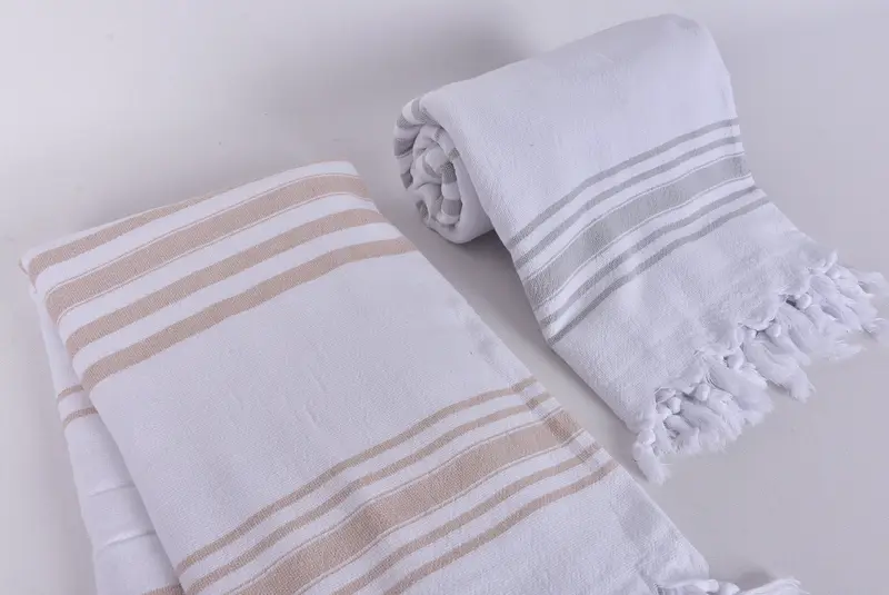 Gift For Him, Turkish towel, Monogrammed Beach Towel, 70x36 Cotton Striped Terry Towel, Spooky Bachelorette Party Favors, Gift Boxes Towel - 7