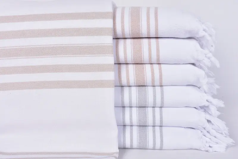 Gift For Him, Turkish towel, Monogrammed Beach Towel, 70x36 Cotton Striped Terry Towel, Spooky Bachelorette Party Favors, Gift Boxes Towel - 1