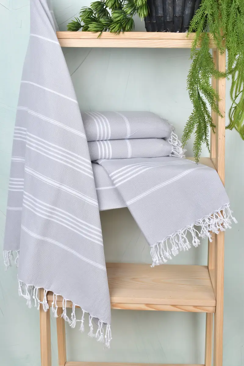 Bridesmaid Gift Towel, Bachelorette Party Gifts Bridesmaids, Gifts For Him, Yoga Towel, 70x40 Cotton Striped Towel, Bridal Shower Gifts, Pool Towels - 6