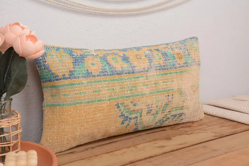 Almohada de tiro floral marrón y bronce, almohada de lino vintage hecha a mano