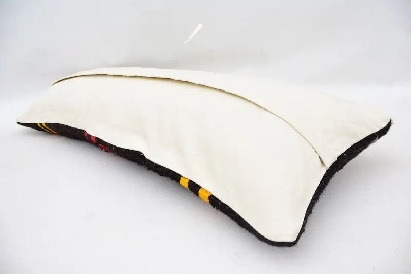 Pillow Sham, Turkish Pillow, Vintage Pillow, Pillow for Couch, Retro Throw Pillow Cover, 12x36 Brown Cushion Case, Ikat Pillow Case - 6