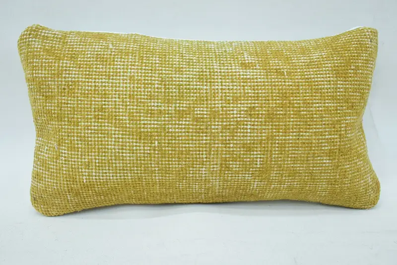 Vintage Kilim Throw Pillow, Pillow Sham, Kilim Pillow Cover, Aesthetic Cushion, 8x16 Beige Pillow Case, Cozy Throw Pillow Sham, Turkish Pillow - 1