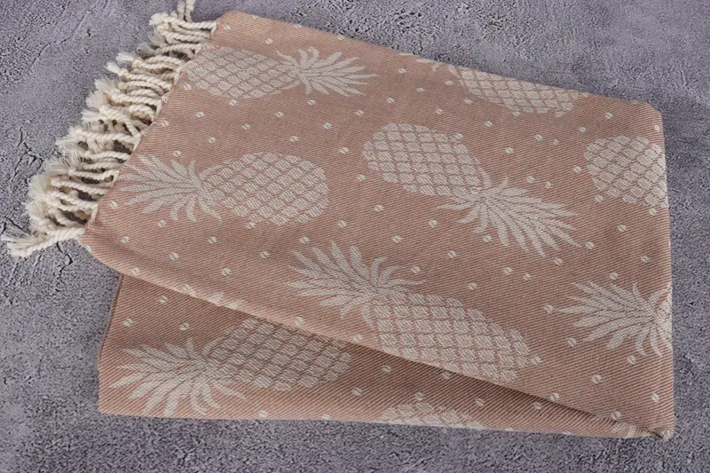 Gift For The Home Decor, Beach Towel Bulk, Halloween Gifts, Housewarming Gift, Large Turkish Towel, 80x40 Cotton Pineapple Design Towel, Custom Gift - 6