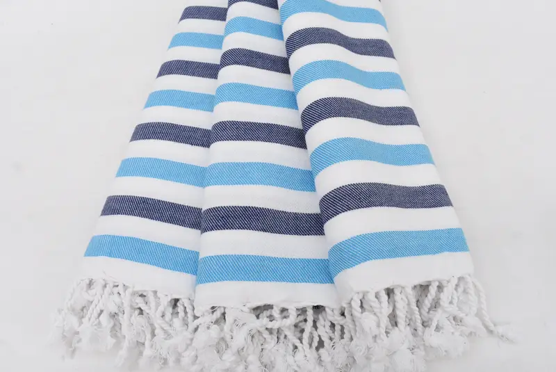 Quick-drying peshtemal towel for poolside, 70x40 Cotton Striped Towel, Bath towel, Custom Gift, Wedding Towel, Bride Gift, Custom Wedding Gift - 3