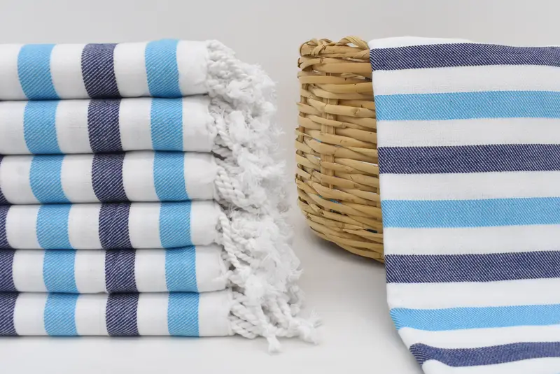 Quick-drying peshtemal towel for poolside, 70x40 Cotton Striped Towel, Bath towel, Custom Gift, Wedding Towel, Bride Gift, Custom Wedding Gift - 1