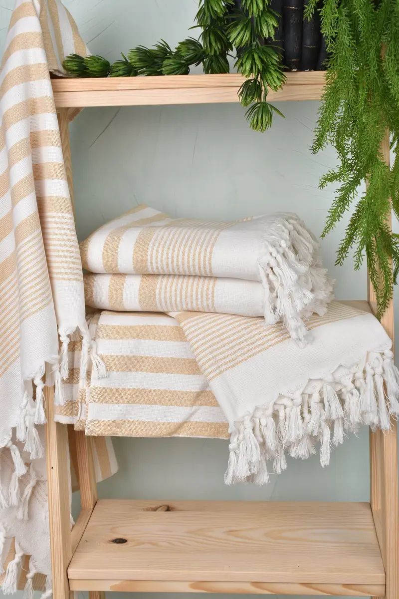 68x40 Cotton Striped Terry Towel, Gift For Her, Custom Towel, Beach Towel Bulk, Peshtemal, Pool Towels, Turkish towel bulk order for wedding gifts - 6