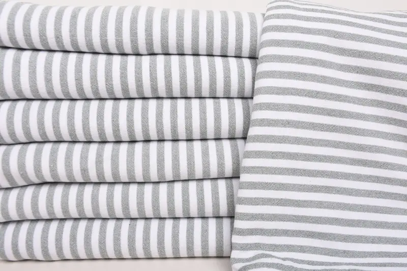 Gym Towel, Handwoven Turkish Towel, Bridal Shower Favor, Quick-dry towel, Soft towel, Bachelorette Party Gift, 70x36 Linen Terry Striped Towel - 2