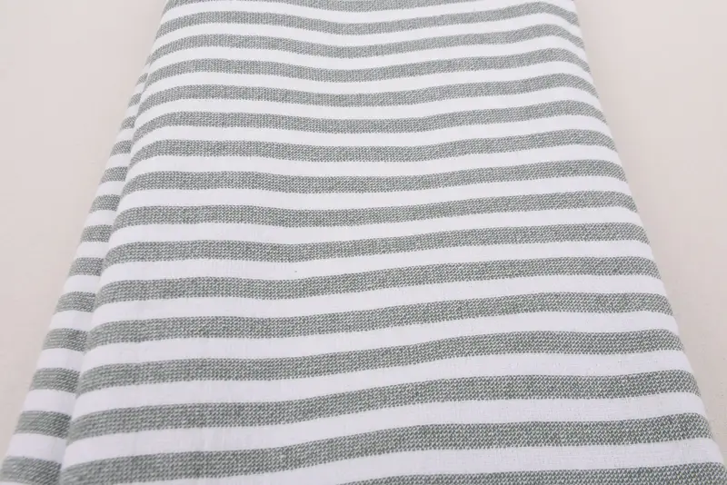 Gym Towel, Handwoven Turkish Towel, Bridal Shower Favor, Quick-dry towel, Soft towel, Bachelorette Party Gift, 70x36 Linen Terry Striped Towel - 4