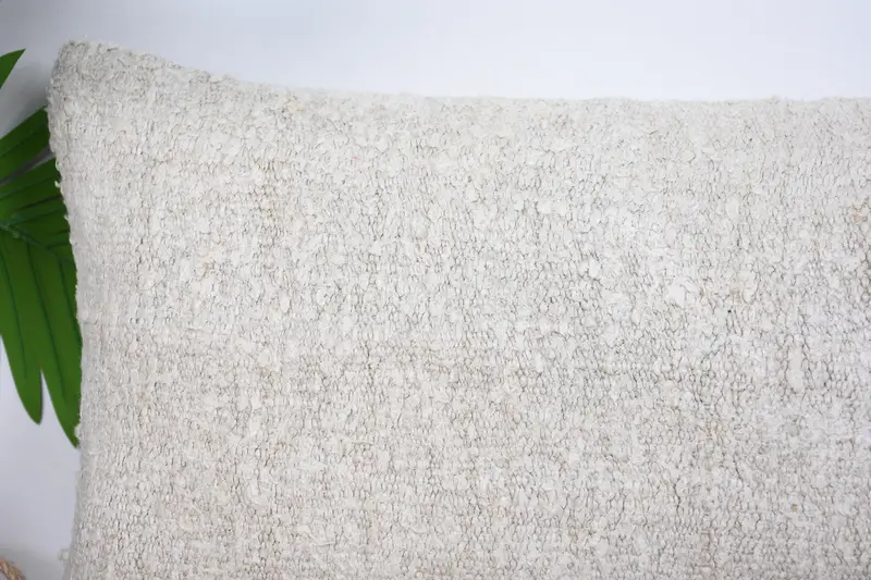 Interior Designer Pillow, 12x20 White Pillow Cover, Gift Pillow, Natural Cushion Case, Couch Cushion Cover, Kilim Pillow Cover, Cushion Case - 2