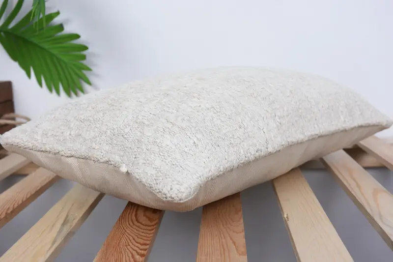 Interior Designer Pillow, 12x20 White Pillow Cover, Gift Pillow, Natural Cushion Case, Couch Cushion Cover, Kilim Pillow Cover, Cushion Case - 6