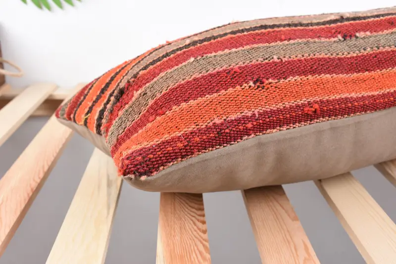 Turkish Pillow, 12x36 Red Pillow Cover, Vintage Pillow, Cushion, Garden Cushion Case, Traditional Pillow Cover, Interior Designer Pillow - 6