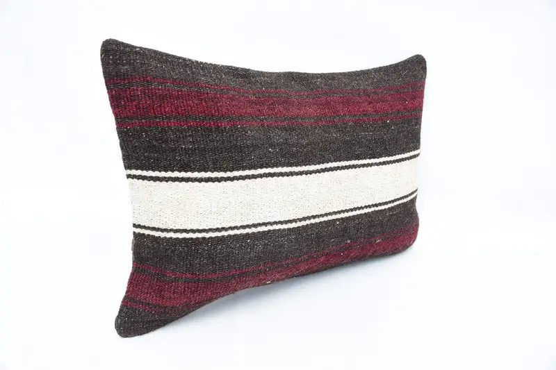 16x24 Brown Cushion Cover, Ethnical Kilim Rug Pillow, Vintage Kilim Throw Pillow, Pillow Sham, Seat Pillow, Pillow for Sofa, Custom Pillow Case - 3