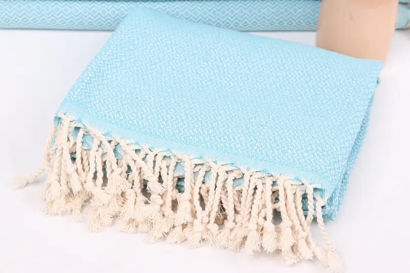Hammam Towel USA, Beach Towel Gift, 70x40 Cotton Diamond Towel, Halloween Gifts, Quick-dry peshtemal, Bridesmaid Gift, Bachelor Party Favors - 5