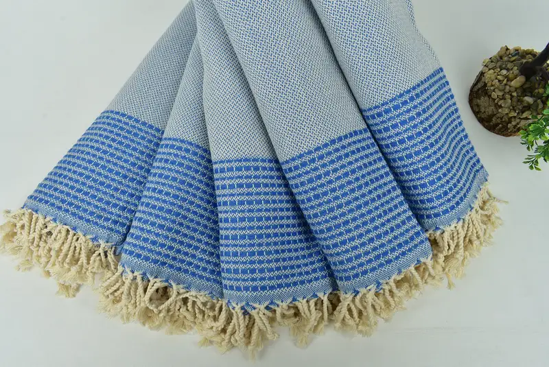 Turkish Towel Beach, Turkish Bath Towel Set, Luxury towel, Bride Gift, Bath towel, 70x36 Cotton Striped Towel, Eco-friendly Turkish peshtemal towel - 3