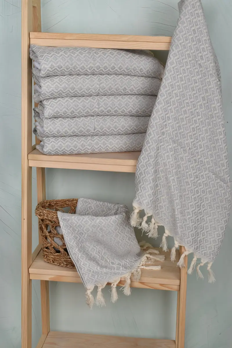 Wedding Gift, Turkish Towel Hand Towel, Spa Gift, Wedding Anniversary Gift, Summer Towel, Personalized Kitchen Towel, 36x18 Cotton Diamond Towel - 3