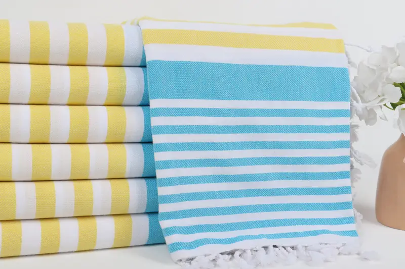 Summer Towel, Best Beach Towel, Bachelorette Beach Towel, 68x36 Cotton Striped Towel, Personalized Wedding Gift, Bridesmaid Gift Towel, Unique Gift - 2