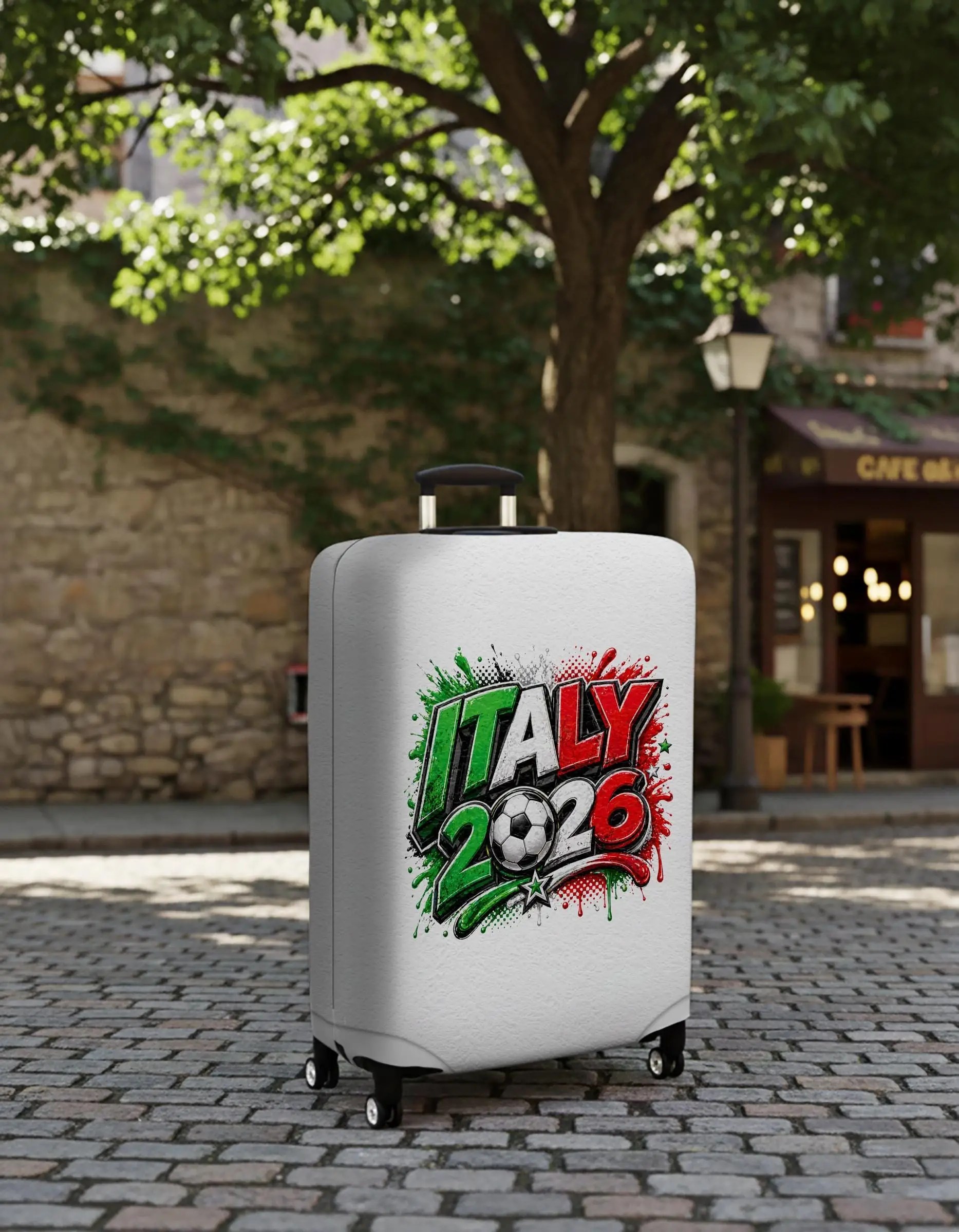 Italien-Fußball-Fan-Gepäckhülle, 2026 Fußball-Kofferschutz, Sport-Reisehülle - 1