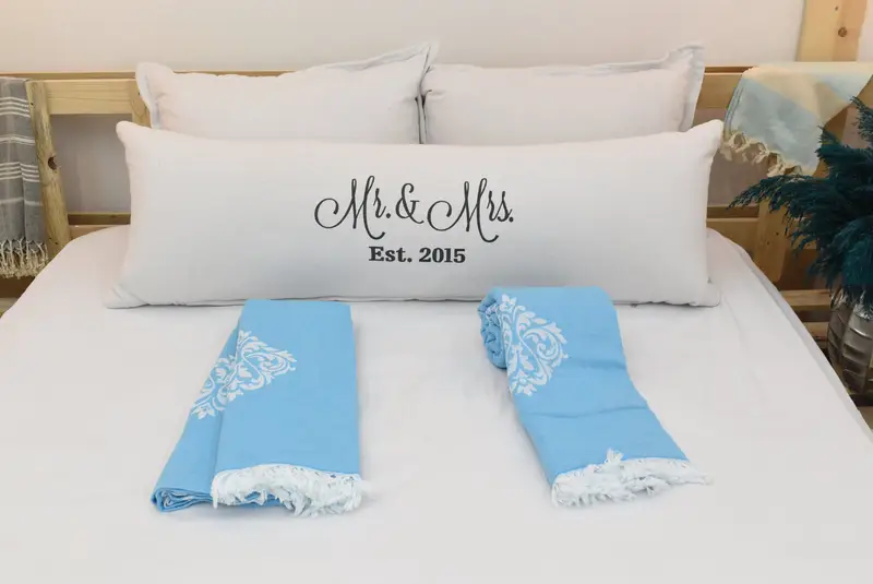 Custom Blanket, Organic Throw, Best Wedding Gift, Family Gift, Monogram Blanket, Aesthetic Blanket, 70x60 Cotton Baroque Towel, Personalized Blanket - 4