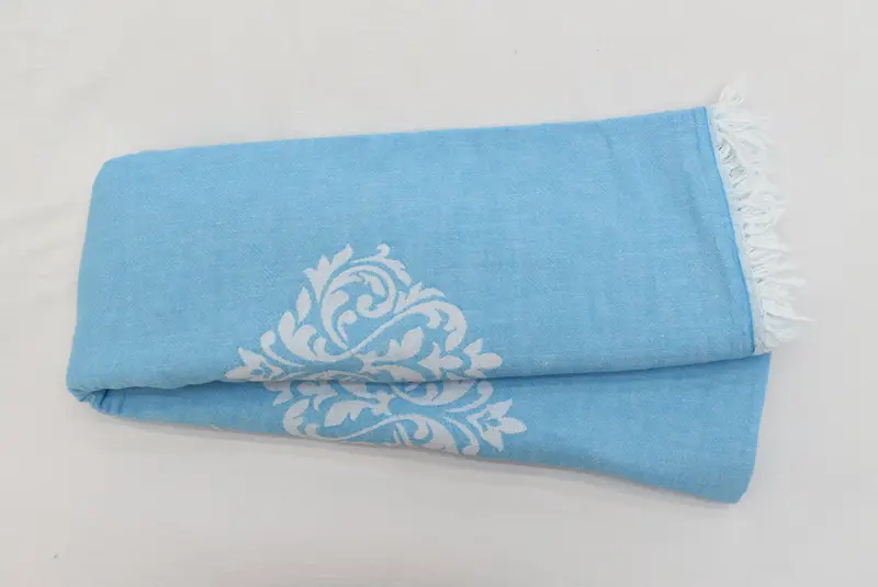 Custom Blanket, Organic Throw, Best Wedding Gift, Family Gift, Monogram Blanket, Aesthetic Blanket, 70x60 Cotton Baroque Towel, Personalized Blanket - 3