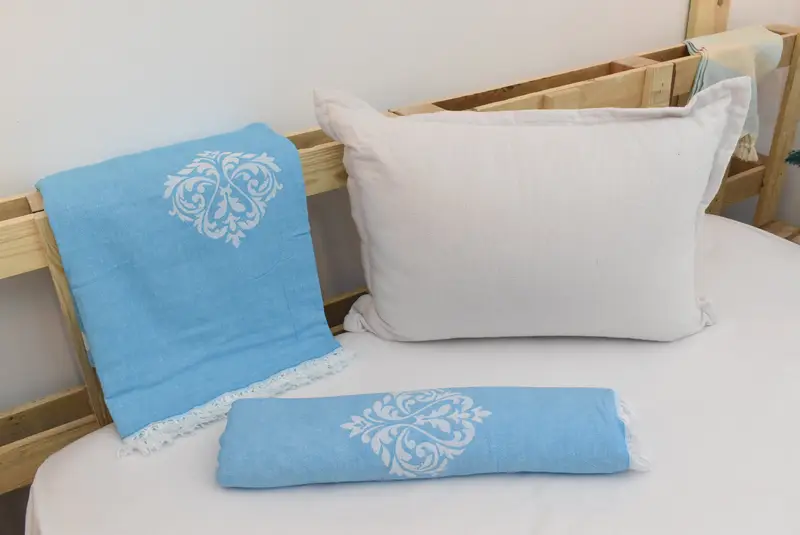 Custom Blanket, Organic Throw, Best Wedding Gift, Family Gift, Monogram Blanket, Aesthetic Blanket, 70x60 Cotton Baroque Towel, Personalized Blanket - 6