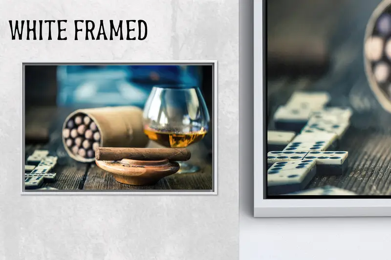 Zarif Puro Kafe Kanvası: Man Cave'iniz için Basılı Sanat Eseri