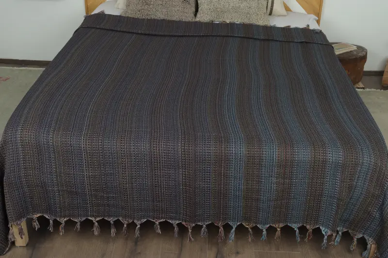 Woven Throw Blanket, Turkish Tablecloth, Bachelorette Party Favors, 90x88 Cotton Colorful Diamond Towel, Wedding For Favor, Monogram Blanket - 8